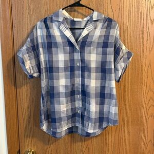 Vintage Plaid RRRRRuss Button Up Short Sleeve